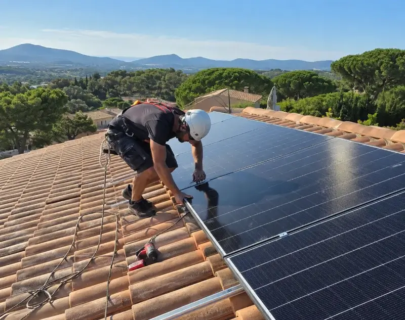 Installateur panneaux solaires Robion — pose photovoltaïque sur toiture