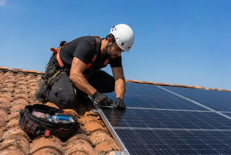 Maintenance et monitoring de panneaux solaires à Robion