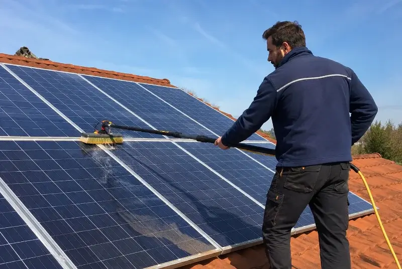Nettoyage et entretien de panneaux solaires à Robion